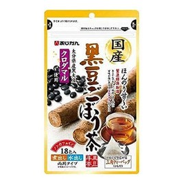 Ajikan Black Bean Burdock Tea, 0.06 oz (1.5 g) x 18 Packets, Set of 10
