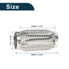 TUCKBOLD Car Exhaust Flex Pipe 2.59 Inch OD Flexible Braided