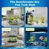 3-Pack Artificial Aquarium Plants Set - 2×6 inch & 1×5