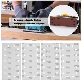 SG Store 40Pcs Sanding Sheets Set 115 x 230 mm Sander Pads Hook and Loop 1/2 Sanding Sheets for Orbital Sanders, Mixed Grit 60/80/120/240