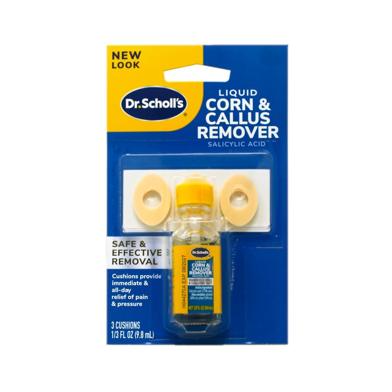 Dr. Scholls Corn/Callus Remover Liquid (2 Pack), 8 Piece Set