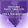 ZIMPLEWARE Premium Purple Plastic Table Cloth Disposable (6 Pk) Plastic