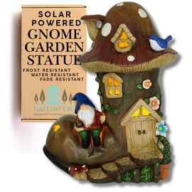G&H Decor - 22cm Garden Gnome Boot House - Hand Painted with Amazing Detail - Garden Gnomes Funny Resin Solar Garden Ornaments for Patio Ornaments Lawn Decor - Garden Gnomes Outdoor Garden Ornaments