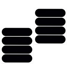 wilcractk Reflektierende Aufkleber für Motorradhelm, 8 Stück, schwarz, Retro-Design, hohe Sichtbarkeit, ideal für Motorräder, Autos, Helme und Elektroroller