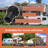 4 Packs RV Gutter Spout Caps, Easy to Install and