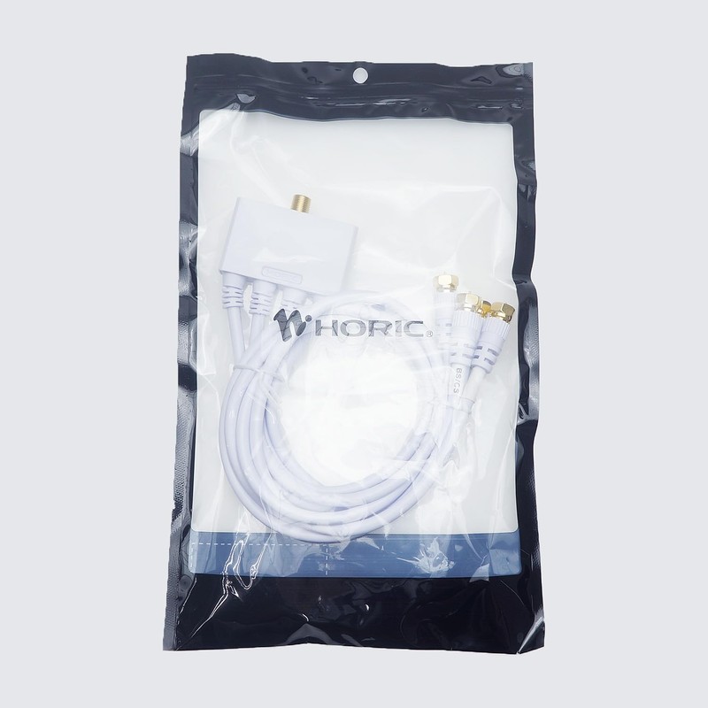 Horic AWE-653WH Antenna Double Waveper, 4K Broadcasting (3224MHz)/BS/CS/Terrestrial Digit/CATV Compatible),