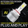 SHENKENUO Combo 9005+H11 Car LED Headlight Kit Hi/Low Beam Fog