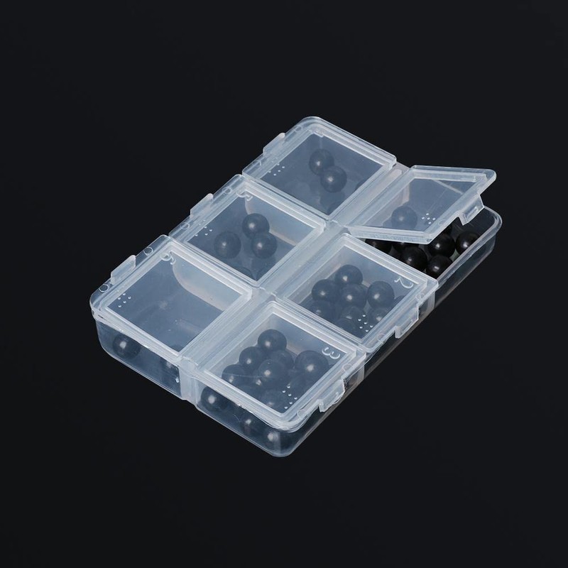 HomeSoGood 4 Pack Clear Weekly Pill Case Storage Box Transparent