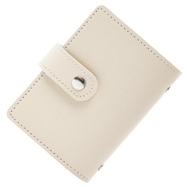 VOLAN Card Case, Skimming, Magnetic Prevention, RFID Block, 24 Card Slots, Credit Card Holder, Unisex, CARD CASE, beige