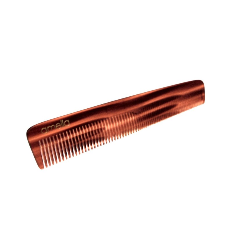 Amelia Beauty Cellulose Acetate 7in Styling Comb, Handmade, Smooth Edges,