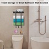BETHOM Towel Racks for Bathroom, Towel Rack with Shelf &