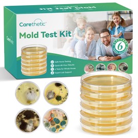 Carethetic Mold Test Kit for Home – 6 DIY Air, Surface & HVAC Tests : at-Home Mold Testing with Lab Analysis & Identification of Black Mold, Toxic Mold and More