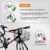 Flintronic Front Basket, Bicycle Basket Rear, Foldable & Detachable Metal
