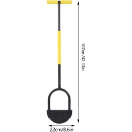 Yosoo Edger Lawn Tool Half Moon Lawn Edger, Pala de Corte Manual de Acero Al Carbono Sólido para Jardín Zoológico, Cortadora de Césped para Jardín, Acera, Camas de Flores, Pala de Hoja