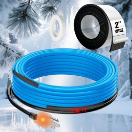 MAXKOSKO 9 Feet Water Pipe Heat Trace Kit for for 120V Electric Pipe Heat Cable