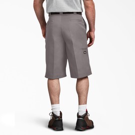 Dickies Men's Shorts 13 Inches Multi-Pocket Work silver grey Size:Sz 40