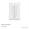 Hunter Universal Fan-Light Wall Control (Receiver Not Included), 99815, White