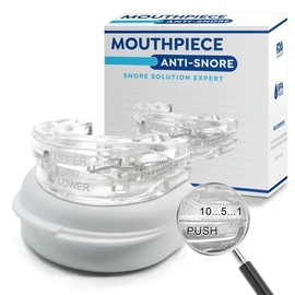 Guarda dental para dormir para evitar los ronquidos. Talla única y ajustable para adaptarse a cualquier tamaño de boca. Estuche incluido. Manual de...