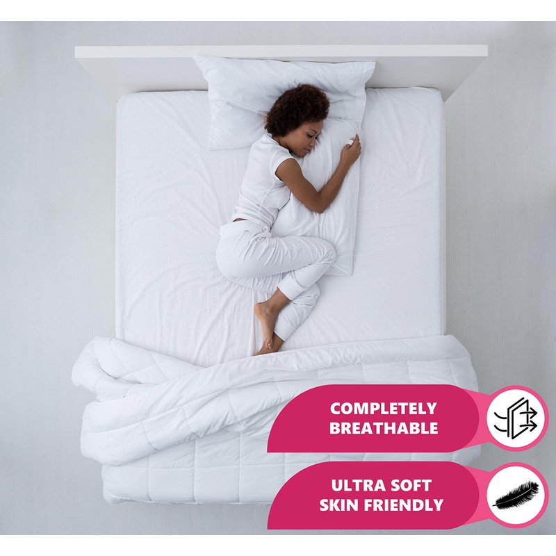 Waterproof Terry Towelling Mattress Protector Extra Deep Bed Wetting protective