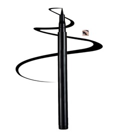 Coloured Waterproof Eyeliner Pen, Long-Lasting Highly-Pigmented Liquid Eyeliner for Women, Smudge-Proof Quick-Dry Pencil with Vibrant Colours (Intense Black)