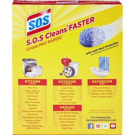 S.O.S-10002 , Steel Wool Soap Pads, 10 Ct