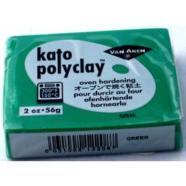Kato Polymer Clay Oven Jewelry Craft Bake Polyclay Bar Art Van Aken 2 Oz (Green)