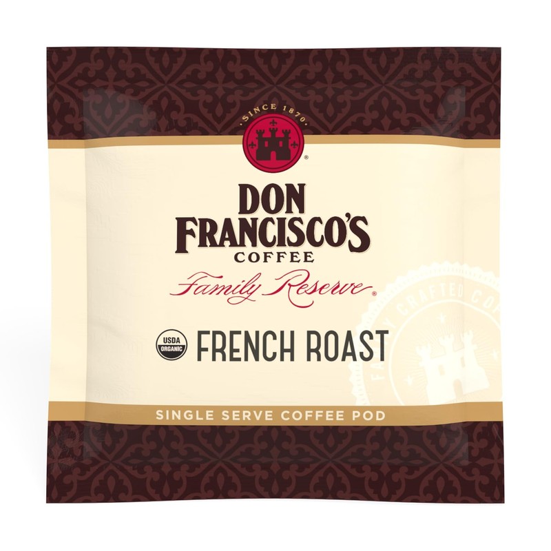Don Francisco's Organic French Dark Roast Coffee Brewco Compatible Soft