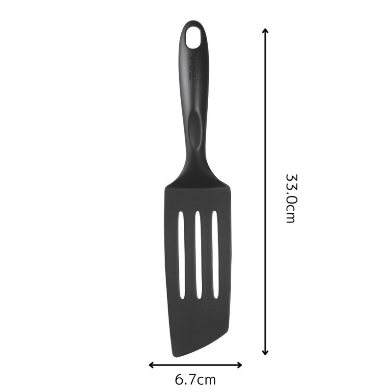 Tefal 274429 Long Spatula, Nylon Resin, Scratch Resistant, Dishwasher Safe,