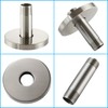 Straight Shower Arm with Flange, Ceiling Mount 3 Inches Rain