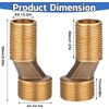 Nimomo S Connection Shower Fitting Adapter, 3/4 Inch x 1/2