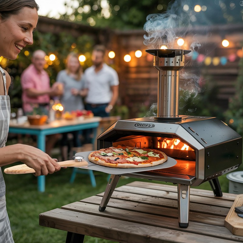 Innoteck Essentials 12-Inch Pizza Peel with Foldable Wooden Handle –