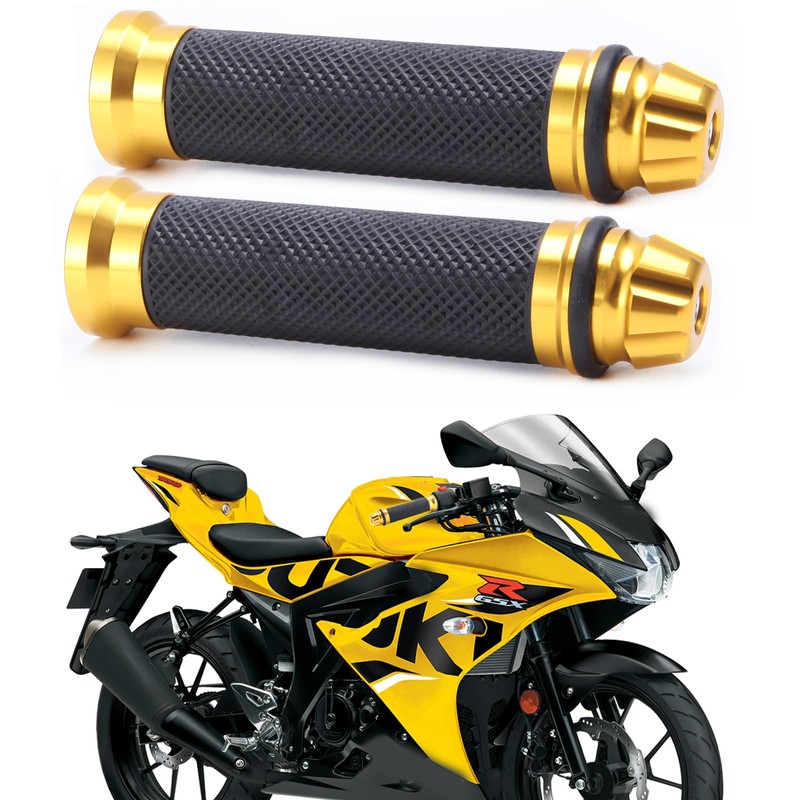 Universal Pair of 7/8" 22mm Rubber Handlebar Hand Grip Bar