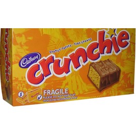Cadbury Crunchie 24 bars milk chocolate bar with a honeycombed sugar centre over 2 pounds from Canada