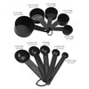 AKOAK Measuring Cups and Spoons Set of 10, Stackable Plastic