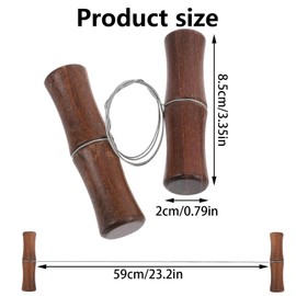 Generic Stainless Steel Twisted Wire Clay Cutter, Brown, 2mm (0.0787 inches), adsg104, for Cheese, Dough, Clay, Ceramics, Art Sculptures and Pottery