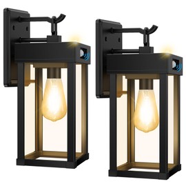 Beikingsun Solar Porch Lights Outdoor with Motion Sensor & 3 Lighting Modes, Solar Wall Lights Outdoor Waterproof with Clear Panel, Solar Wall Sconce Light Fixture for Garage Porch Yard