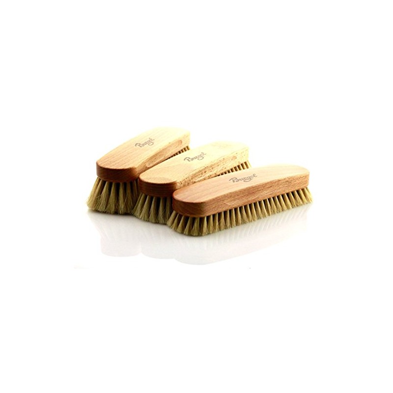 Solitaire Shoe shine brush from 100% Horsehair - helles Rosshaar,