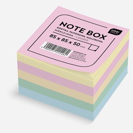 Interdruk Coloured Memo Cube 85 x 85 x 50 mm Loose Sheets