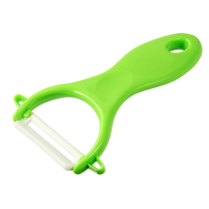 Fackelmann Y-Peeler, Ceramic Blade and Plastic Handle, 13.5x8x1.5cm, White or