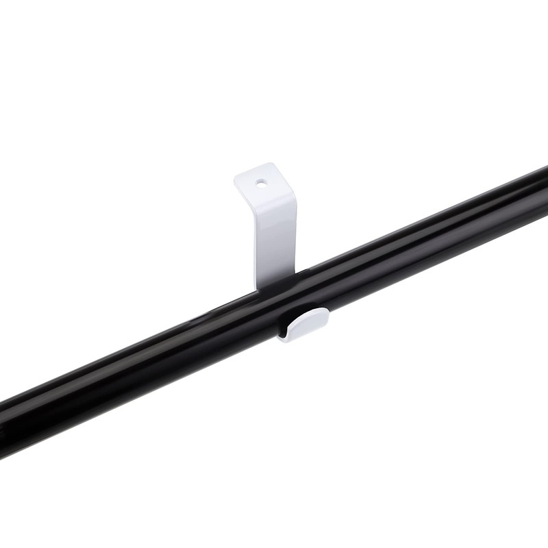 BTSKY 3 Pack Metal Curtain Rod Brackets for 25mm Rod