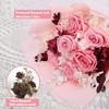 Preserved Flowers Bouquet, Pink Rose Flowers Gift for Valentine's Day,