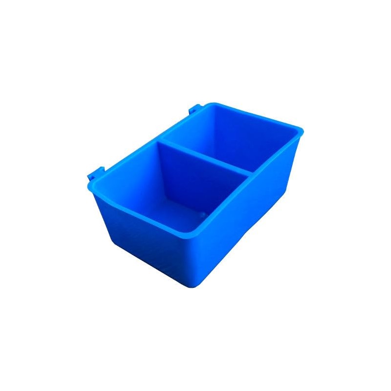 Cage Cups Divided 1 Pint (16 oz) Hanging Feed &