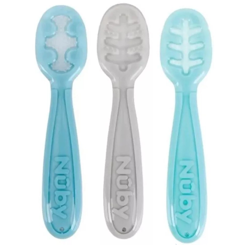 Nûby Nuby Baby's First Spoons -3 Stages, 6M+, 3 pack