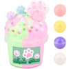 Pink Green Cat's Paw Butter Slime Kit, with Fun Cat's
