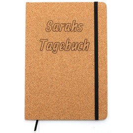Individual Cork Notebook A5 Name Laser Engraving Hardcover Diary 160 Pages Lined