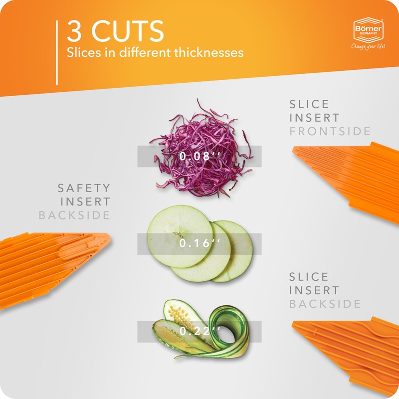 Börner Mandoline Slicer V3 (Basic Set) • V-Slicer for Vegetables