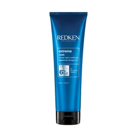 REDKEN - Mascarilla Extreme | Mascarilla concentrada fortificante y reparadora para cabello dañado | Repara, aporta fuerza y restaura las áreas más debilitadas del cabello | Strength Complex contiene Proteínas y Keratina | 250ml