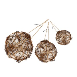 IWOWHERO Hummingbird Nesting Kit 3pcs Bird House Nesting Kit Spherical Bird House Garden Decor