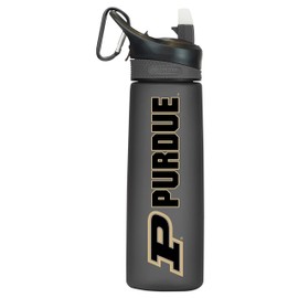Purdue Tritan Plastic Frosted Sport Bottle, Design-1 - Black