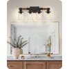 GOEBLESON 4-Light Bathroom Light Fixture, Farmhouse Vanity Lights for Bathroom